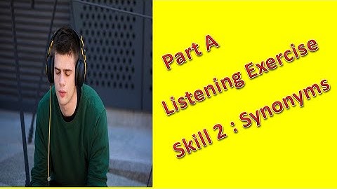 Listening Toefl Exercise 2 + Answer Key