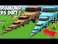 I Found ALL SIZE OF MERCEDES-BENZ G-CLASS in Minecraft ! DIAMOND VS DIRT G-WAGON !