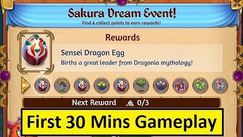 Merge Dragons Sakura Dream Event Part 02 - First 30 Mins Gameplay