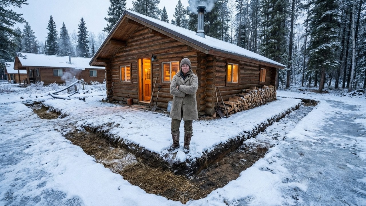 They Mocked The Ditch Around Her Cabin — Until Their Ground Froze While Hers Stayed Warm