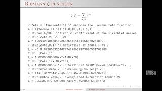 L-functions | Code | Exercices