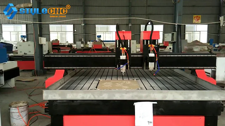 Dual spindle stone CNC router STS1325-2