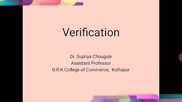 Verification
