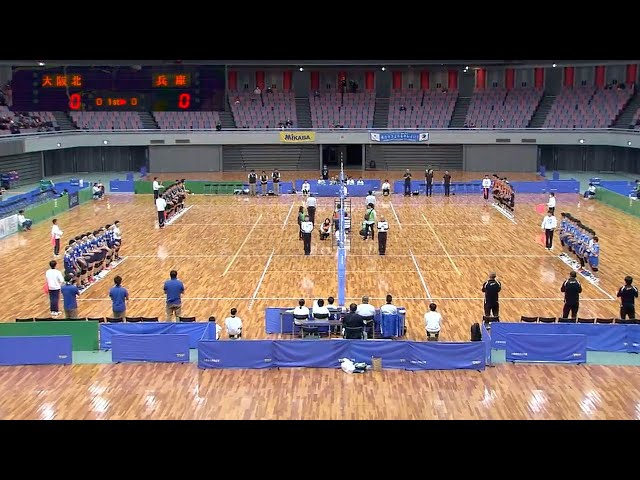JOC都道府県対抗中学バレー】男子準決勝 大阪北 vs 兵庫 - YouTube
