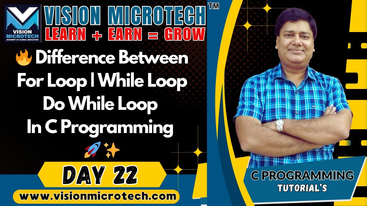 🔥 Difference Between for Loop | While Loop | Do While Loop in C ...