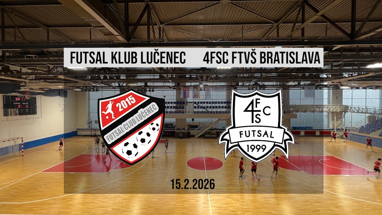 FUTSAL KLUB Lučenec - 4FSC FTVŠ UK Prírodovedec Bratislava (3:3)