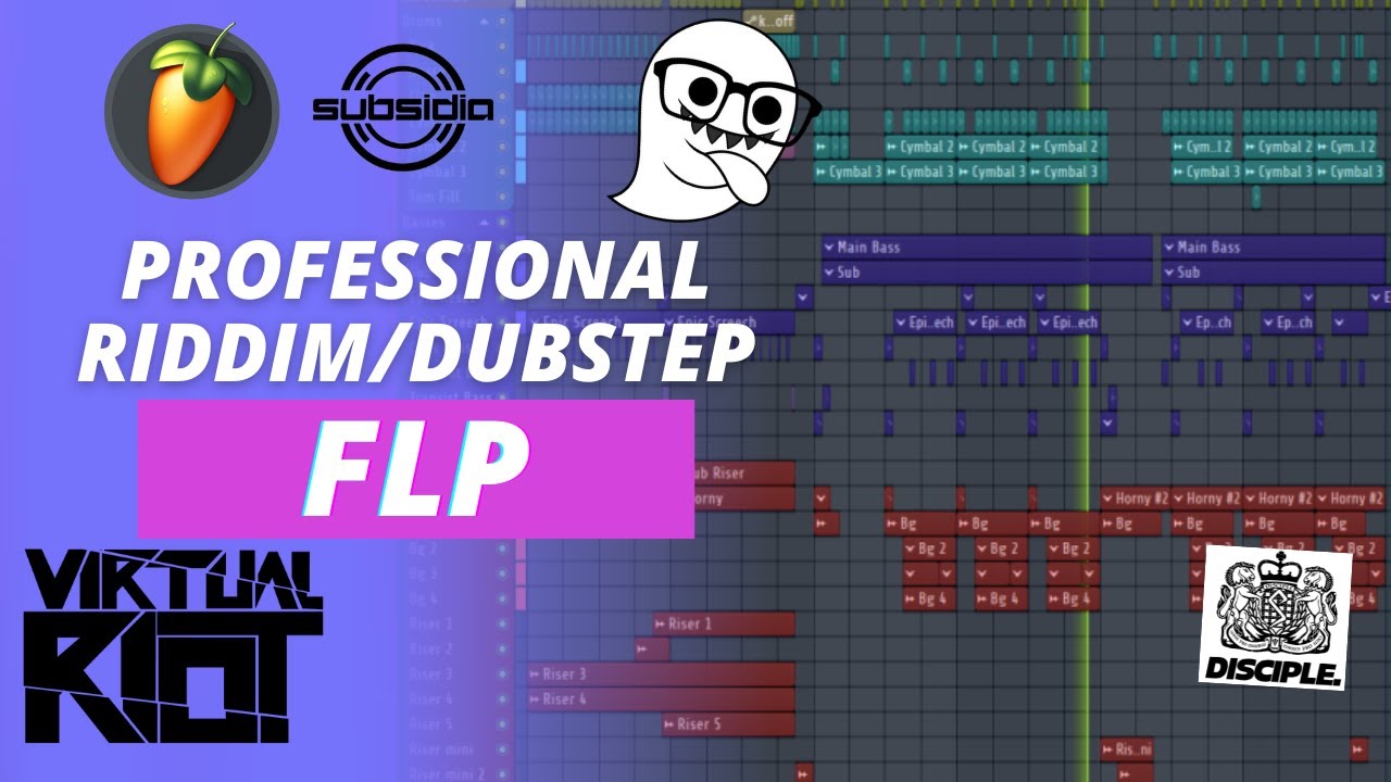 Free Riddim/Dubstep FLP(Hi I'm Ghost,Virtual Riot Style)