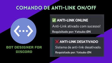 Comando de anti-link para seu bot do discord no Bot Designer For Discord | #17