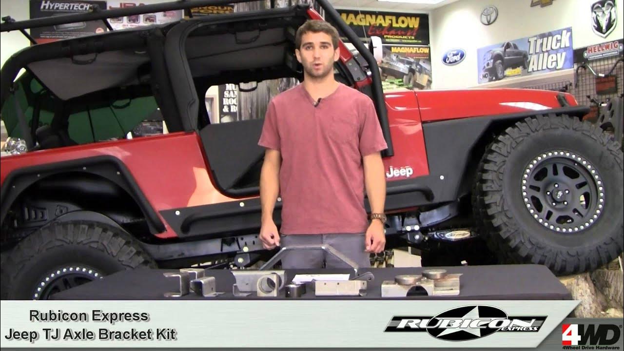 Rubicon Express Axle Bracket Kit for Jeep TJ Wrangler Fabrication