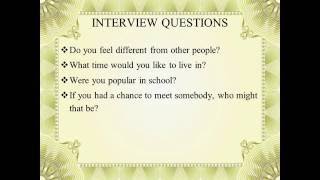 Profile Essay Interview Questions