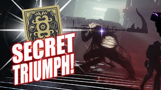 How to Unlock the SECRET HIDDEN TRIUMPH for the AQUANAUT SEAL! (Destiny 2)