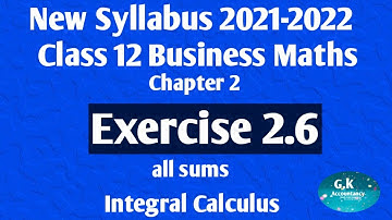 12th Business Maths Chapter2 (Exercise 2.6)Sumno 1 to 9