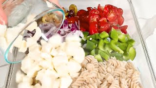 Healthy + Easy Pasta Salad 😋