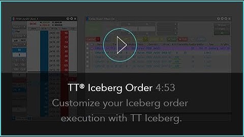 TT® Iceberg Order | TT® Futures Trading Platform