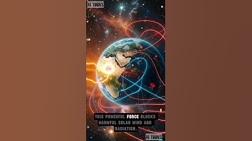 Earth’s Magnetic Field – The Invisible Shield 🧲🌍 #facts