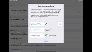 ElevenLabs voice in Speech Assistant AAC