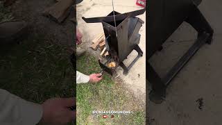 Download Lagu Houtskoolbrokken zijn een uitstekende brandstofbron voor een raketkachel #chiassonsmoke #outdoorlife MP3