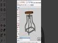 sketchup tutorial, learn sketchup, Stool design #sketchup3d #3dmodelingsoftware #ytshorts