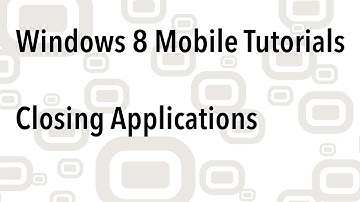 Windows 8 Mobile / Nokia Lumia - How To Close Applications