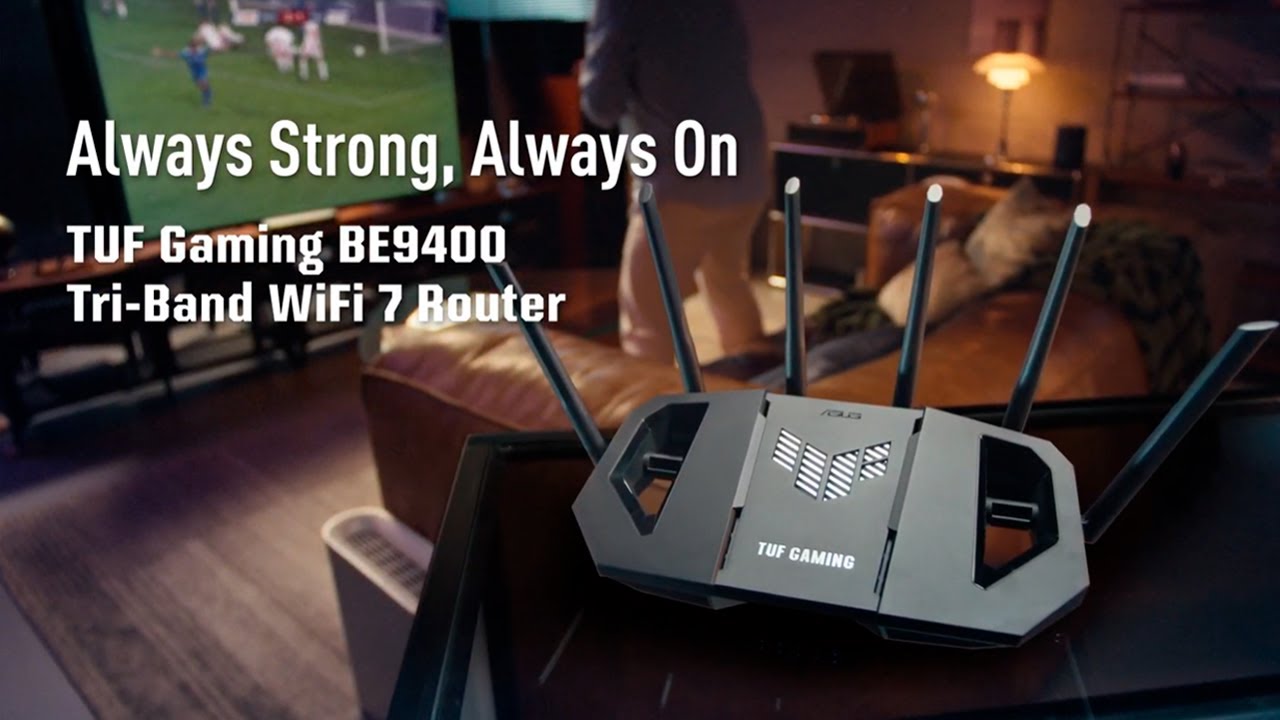TUF Gaming BE9400 WiFi 7 Gaming Router (Hardware) - Review 4 YouTube player