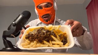 #ASMR WHATABURGER CHILLI CHEESE FRIES #ASMREATING