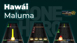 Maluma - Hawái | Chart | Clone Hero [Mute] screenshot 2