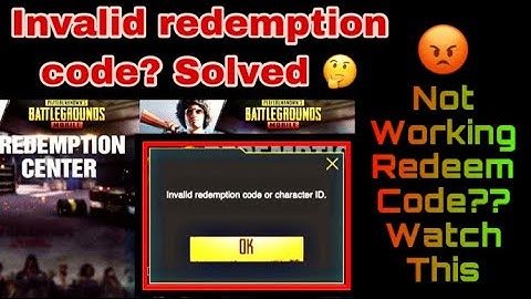 [2025] PUBG REDEEM CODE TODAY || pubg mobile redeem code || Invalid Redemption code Error solved?