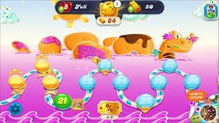 ᐈ CANDY CRUSH SODA SAGA || Levels: 21-25 || Soda Springs (iPhone/Android)