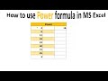 How to use power formula in MS excel#computertraining#education#excelforbeginners#viral#viralvideo