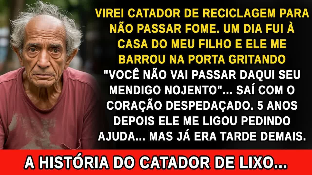 O portão fechou na minha cara com um barulho seco e as palavras do meu próprio filho ficaram ecoando na rua vazia: “Você não vai passar daqui, seu mendigo nojento.” Ele gritou de propósito, para...