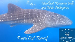 Travel and Cost to Moal-Boal, Kawasan Falls and Oslob in Philippines.