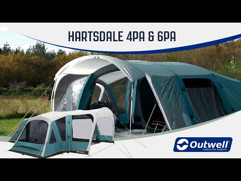 Outwell Hartsdale 4PA & 6PA - Inflatable Air Tent (2020) | Innovative Family Camping