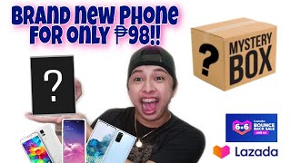 Unboxing Lazada MYSTERY BOX! 98 PESOS BRAND NEW PHONE!