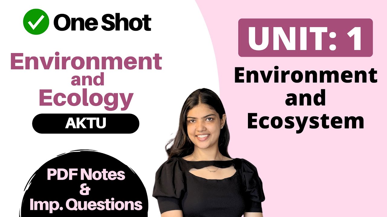 Environment and Ecology BTech 1st Year Unit 1 One Shot ✅ AKTU PDF Notes, Important Questions & PYQs