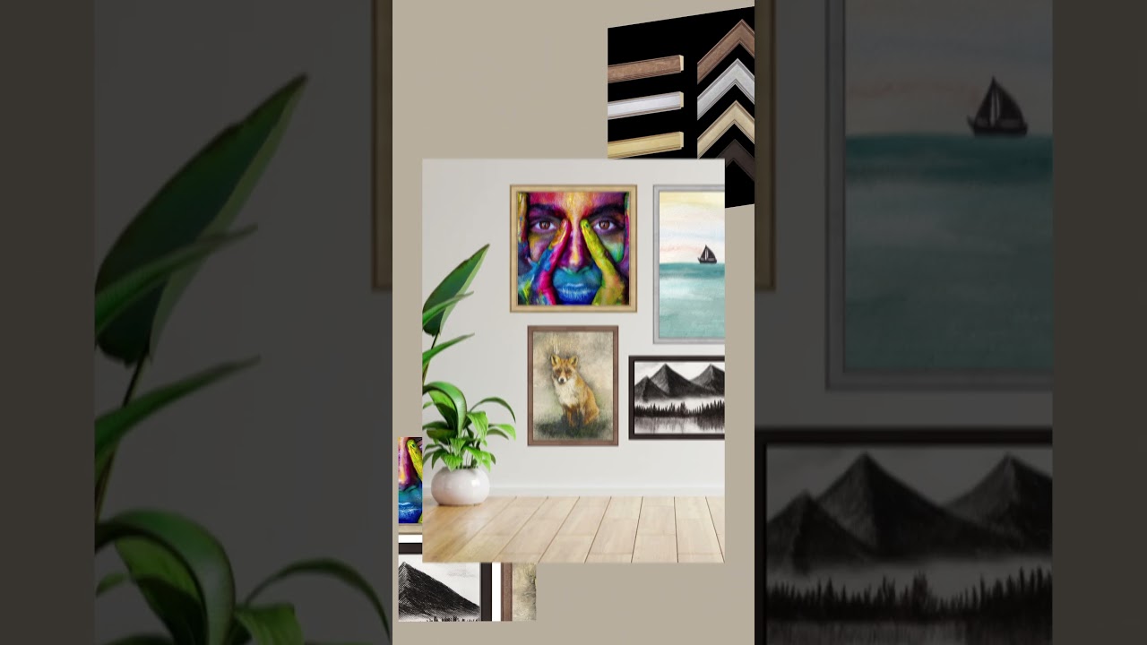 Modern Picture frames by www.ModernMemoryDesign.com 