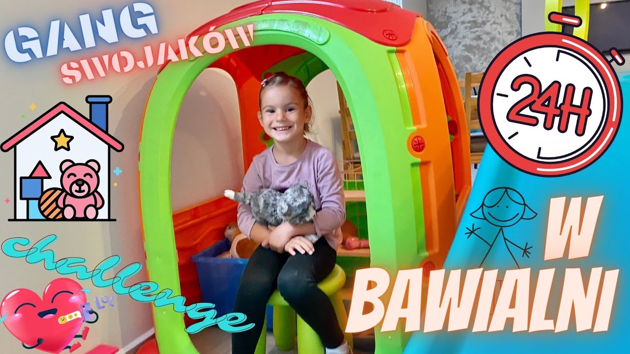 24h w bawialni🤩🔥 Challange w mini sali zabaw nad morzem🏖🐚 Gang Swojaków na wakacjach🛟😎