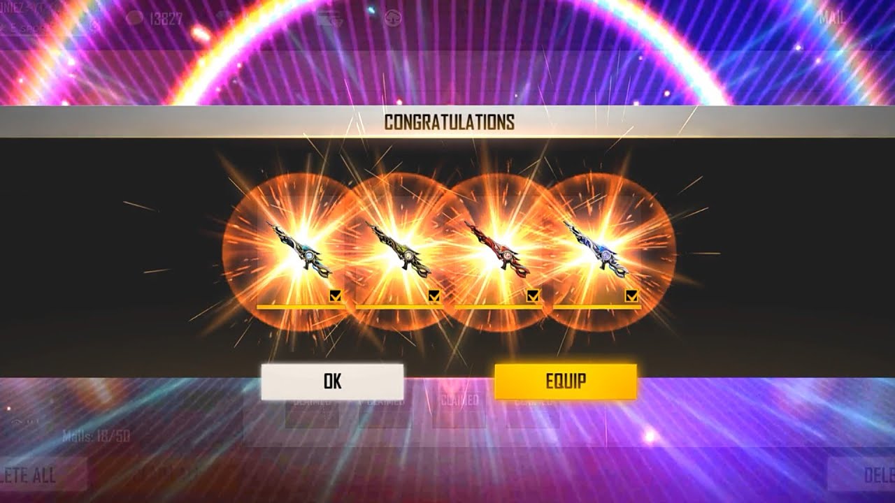 I GOT ALL M60 INCUBATOR GUN SKIN FROM GARENA ll RAMPAGE NEW DAWN ll 