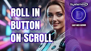 Divi Theme Add A Button That Rolls Across The Screen On Scroll (No coding)
