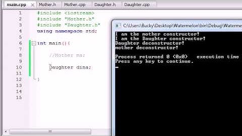 C++ Programming  54   Derived Class Constructors and Destructors