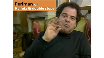 Perlman talks about Heifetz and shreds a bit