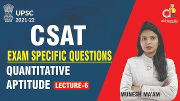 CSAT 2021 |  Problem on Ages | Exam Specific Question | Lecture-6 | By Munesh Ma