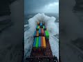 Cargo Ship vs the North Sea 🚢🌊#ocean #ship #storm #waves #northsea