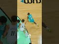 Vet x Rookie 🤞 #LetsFly35 #charlottehornets #dunk #aerialview