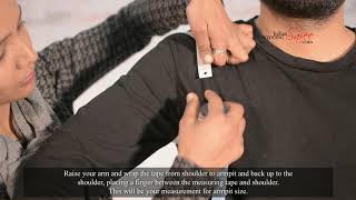 How To Measure Armpit Size For Mens Wear Tutorial By Indian Wedding Saree