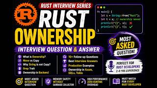 Rust Ownership Explained | Rust Interview Questions & Answers 2026 | Memory Management for Beginners