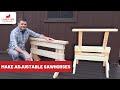 Make adjustable sawhorses  with plans