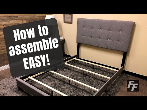 Video: Hvordan samler du en seng med sengegavl og fodbræt?