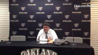 VIDEO: Oakland coach Greg Kampe: "It's been a unique season." #HLMBB
