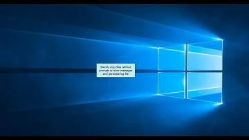 Windows: Silently copy files and also generate error logs using Copywhiz