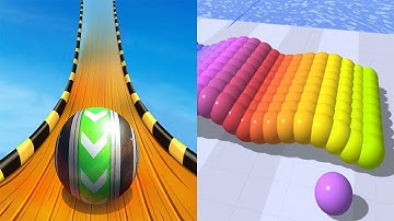 Sky Rolling Ball 3D VS Canvas Run Android iOS Gameplay (Level 66-70)